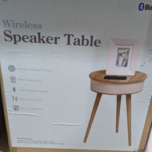 Wireless Speaker Table