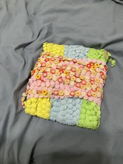 More than 15 Yards Daisy Flower Lace Trim - 1 Inch Colorful Floral Embroidery Eyelet Ribbon for Sewing Crafting Home Decor Scrapbooking Wedding Bouque