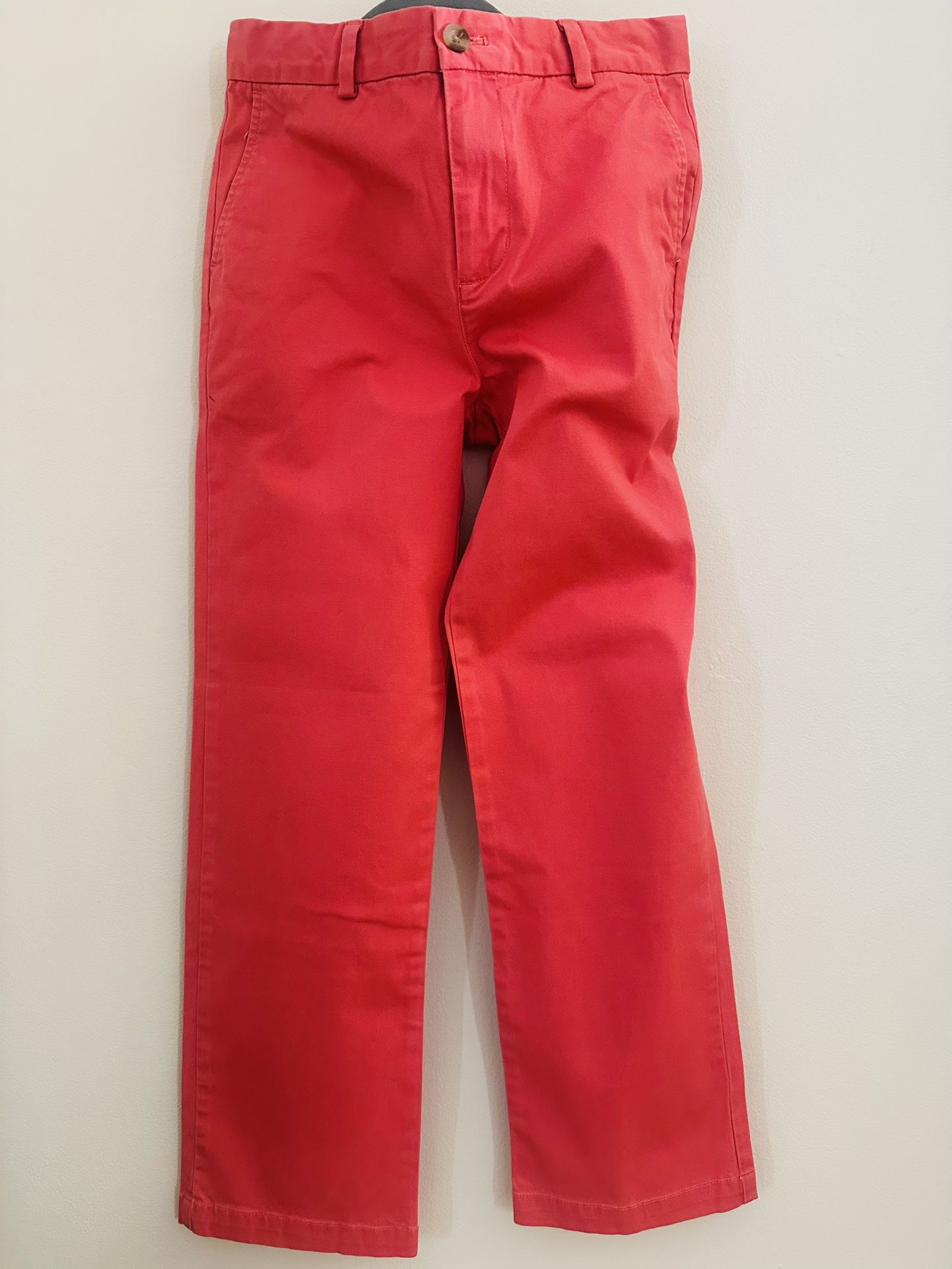 Vineyard Vines Boys’ Chino Pants – Size 14 – Bright Coral