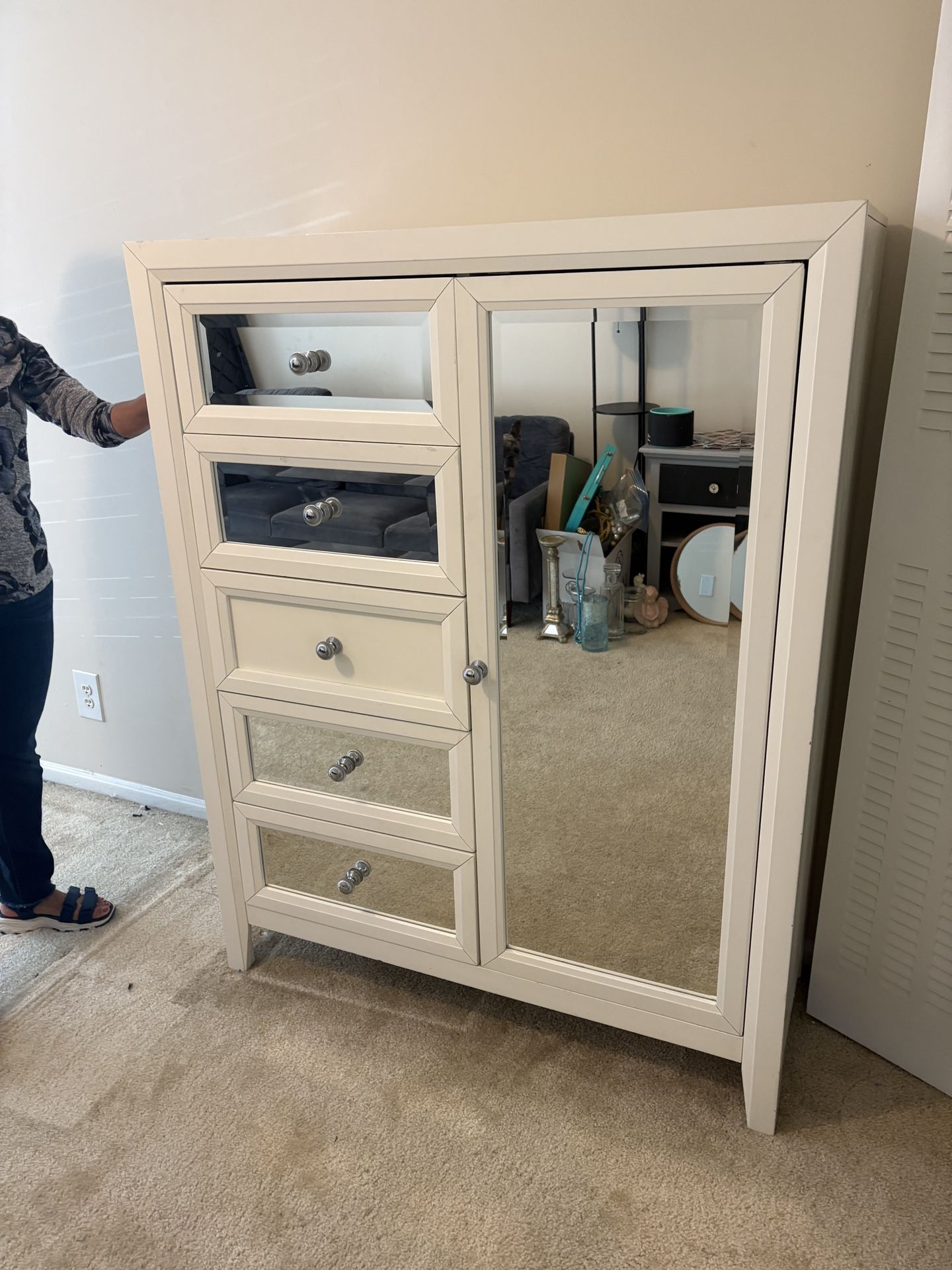 Large Dresser And Large Mirrors 