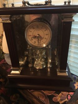 Wallace silver clock.