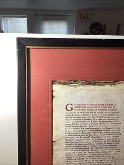 Vintage Desiderata Framed Poem Print