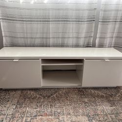White Wooden TV Stand