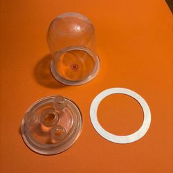 2000 ml Lab Glass resin reactor with glass lid and teflon ring