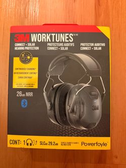3M WorkTunes Connect + Solar Hearing Protection – 26 dB NRR