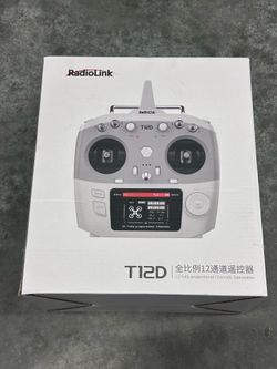 Radiolink T12D 12 Ch 2.4G RC Transmitter w/ R12F Receiver Air / Surface White