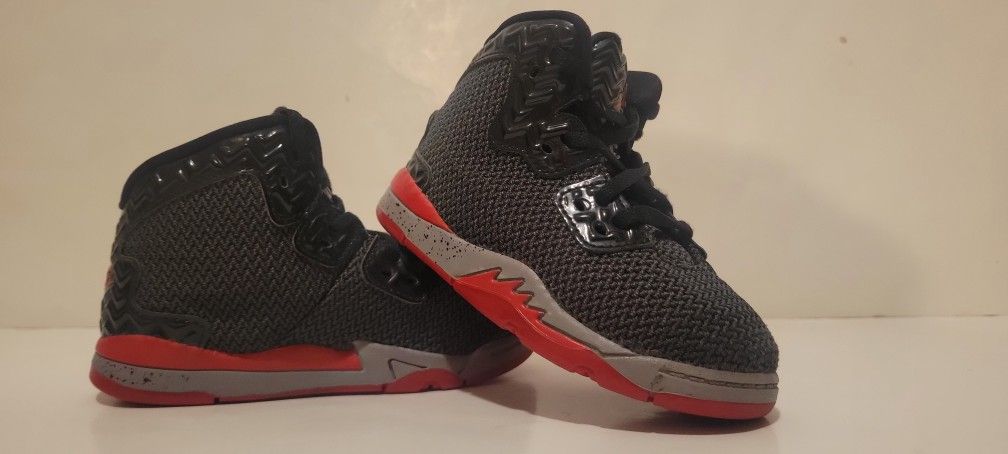 Nike 807545-002 Air Jordan 2015 Spike Forty BK Black Red Grey Toddler Size 7C