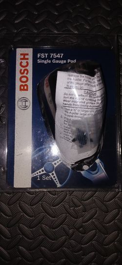 NEW 'BOSCH' Universal Single Gauge Pod with hardware/instructions