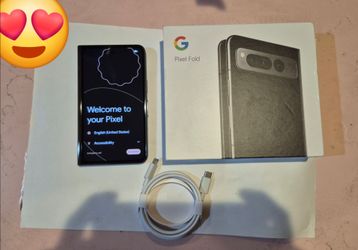 Like New Unlocked Google Pixel Fold 256GB Android 5G Smartphone Foldable Phone + Warranty
