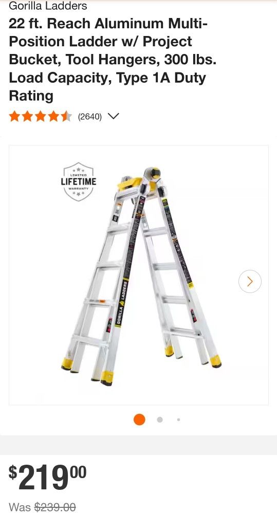 Gorilla 22 Foot Ladder
