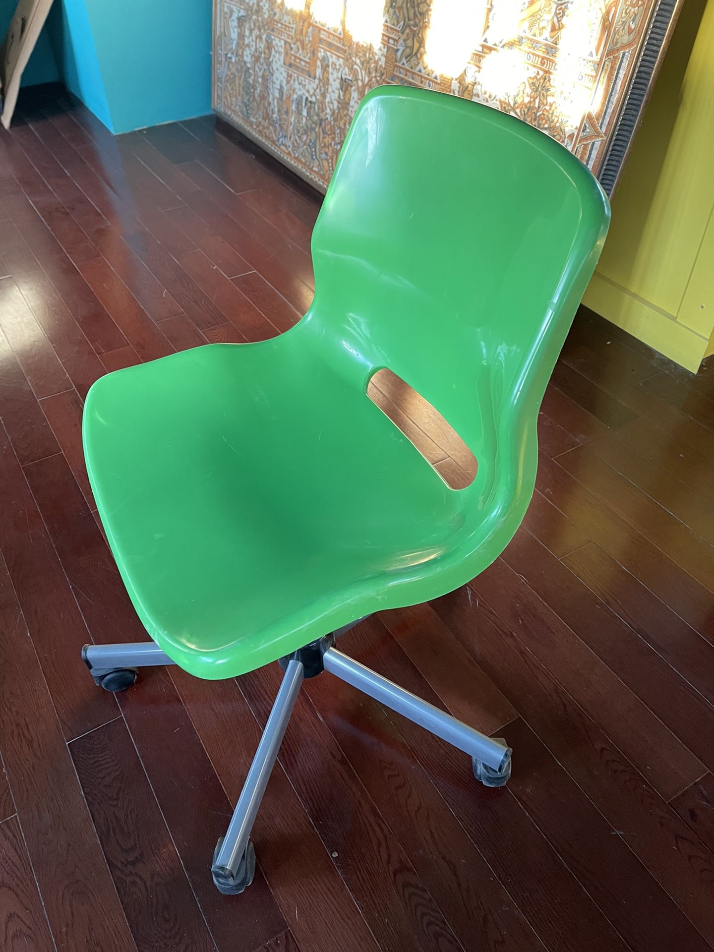 IKEA SNILLE - Swivel chair, green desk office chair
