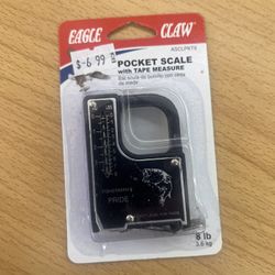 Eagle Claw Pocket Scale With Tape Measure 8 Plus