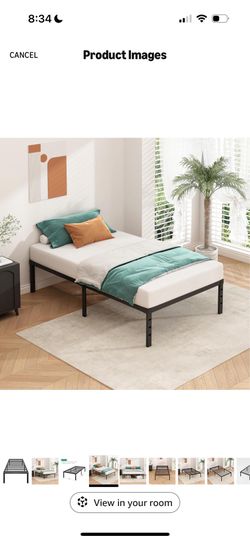 Bed frame and mattress