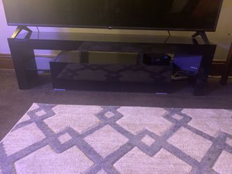 Black low profile Tv stand