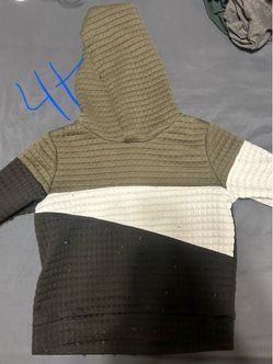 Color Block Waffle Knit Hoodie