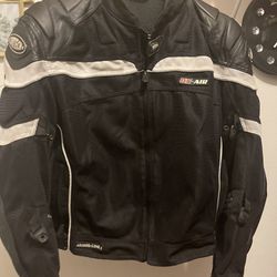 Motorcycle Jacket, Pants And Gloves 