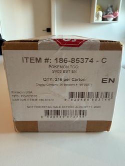 Pokemon TCG SV03 Obsidian Flames Booster Box Case