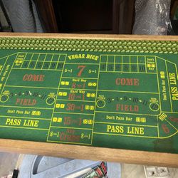 Vintage Dice Game Board