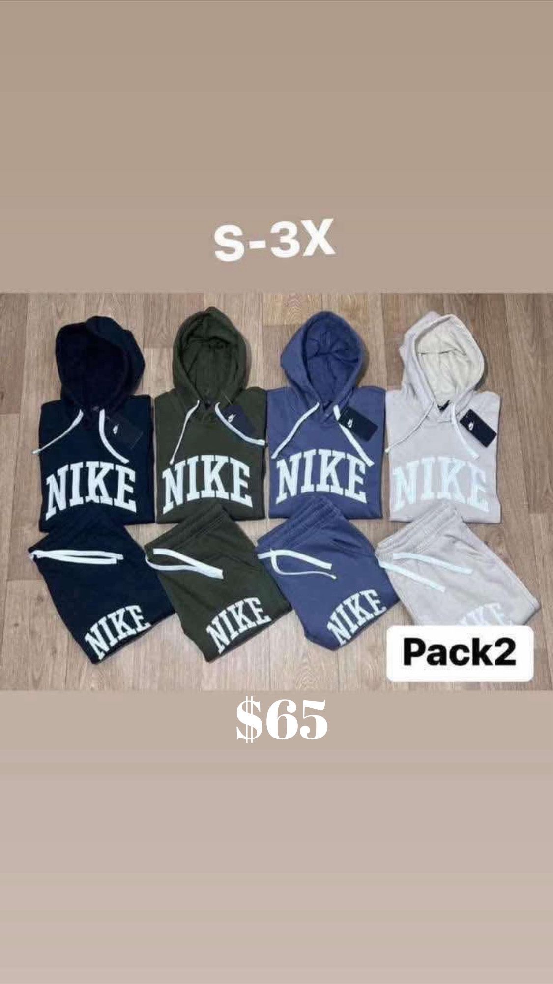 Nike Letterman Pullover Jogger Sets