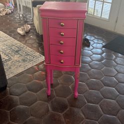 Pink Jewelry Armoire 