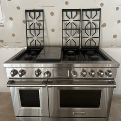 wolfe double oven stove 