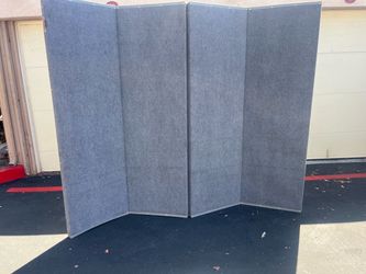 4-Panel Folding Room Divider Privacy Screen