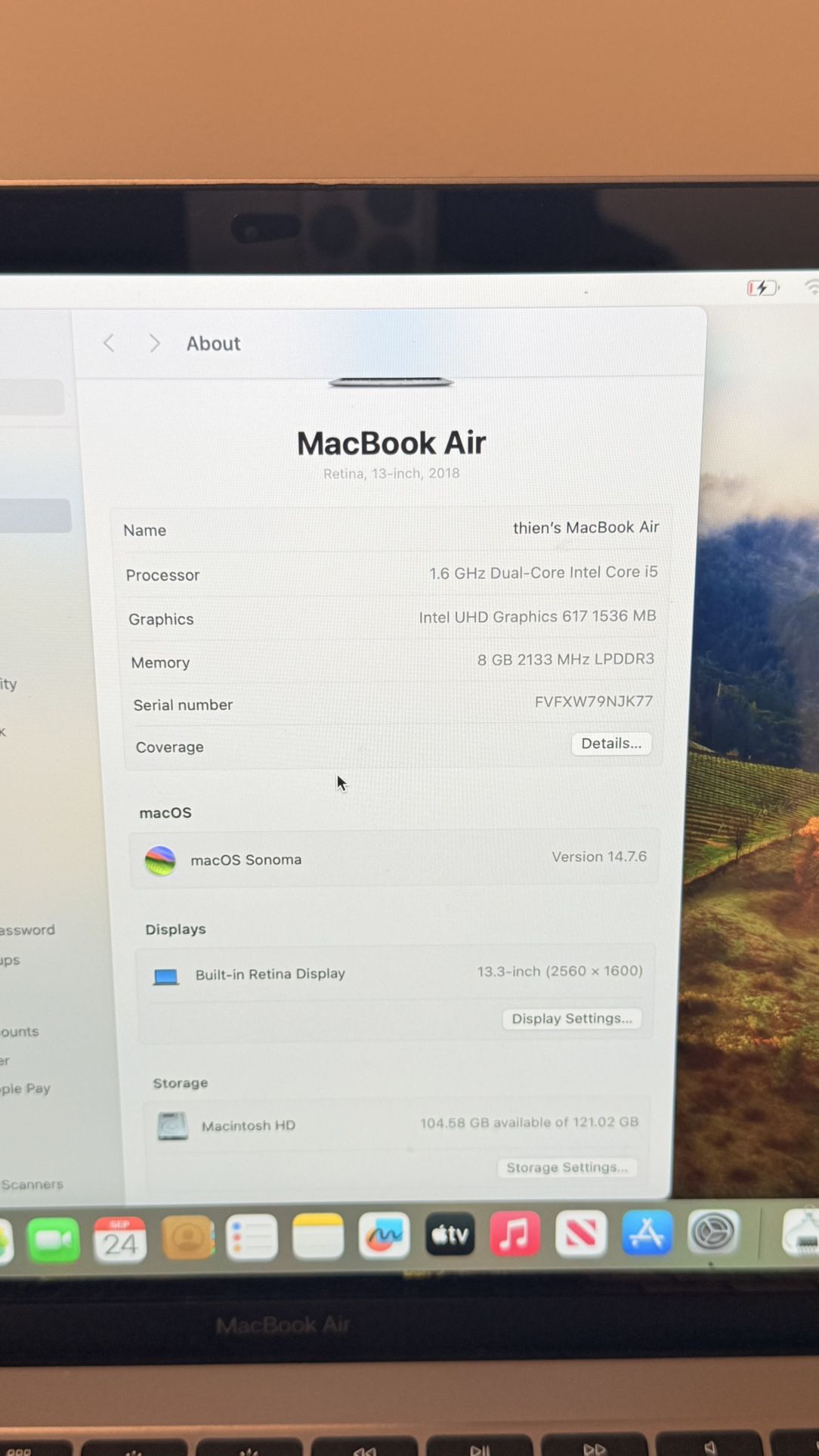 Macbook Air 2018