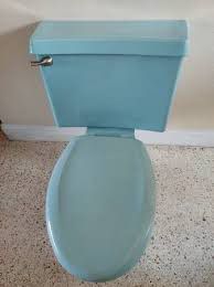 Vintage Baby Blue Toilet
