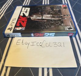 NBA 2K25 video game for PS5 PlayStation 5