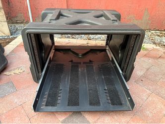6U SKB Rack Case with Sliding Drawer