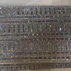 New w Tags silver Sparkle Evening Bag  From Windsor For Wedding or Party 