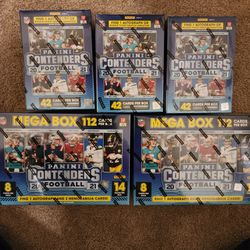 2021 NFL Football Contenders Mega Boxes and Blaster Boxes