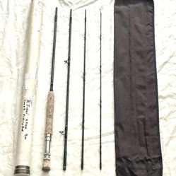 Like New Older Model (A-Fisher)  9ft 4 Piece Line #9 Fly Fishing Rod With Tube & Sock. 