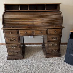 Vintage Roll Top Desk