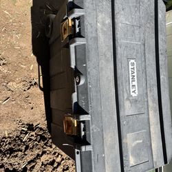 Stanley 36” toolbox with misc items