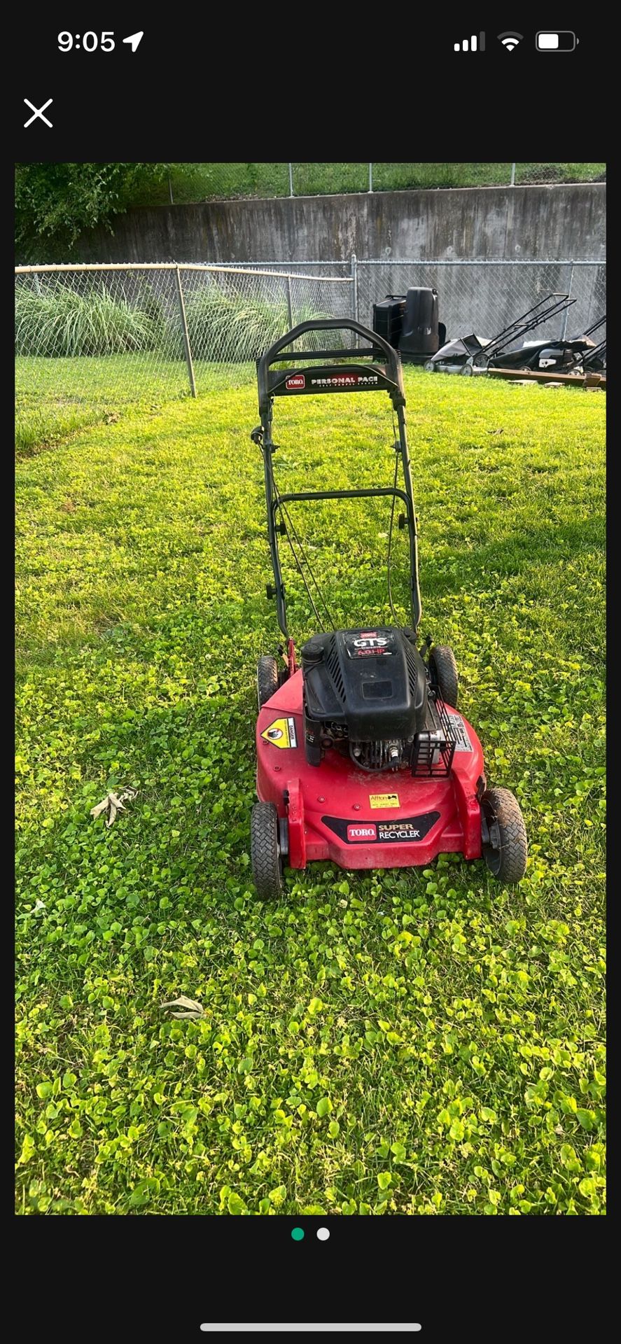 NICE SELF PROPELLED TORO MOWER