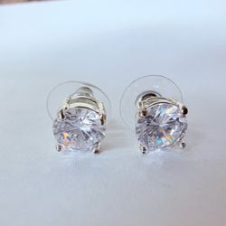 Sterling Silver & CZs Earrings