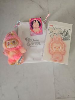 Pop Mart Labubu - Big into energy - Serenity (green) and Loyalty (pink)