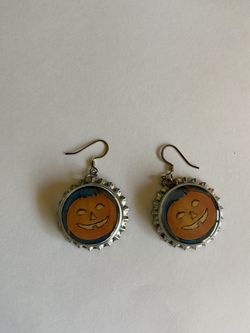Halloween Bottle cap Earrings