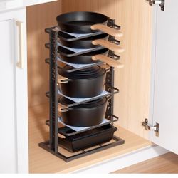 Pot Rack Kitchen Cabinet Organization