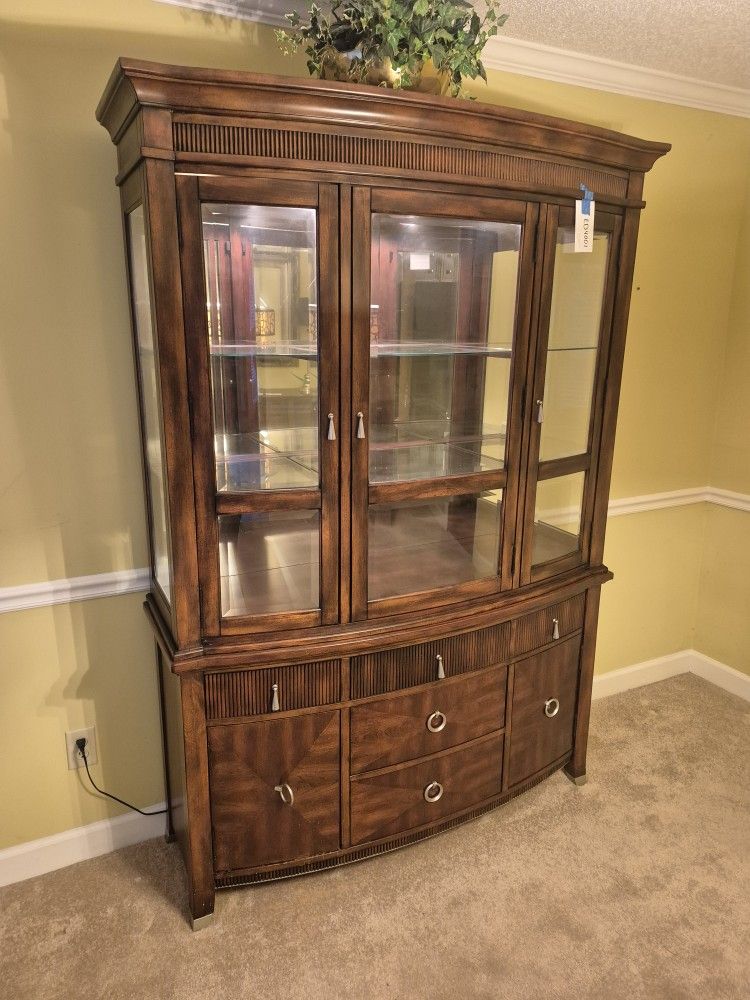 Beautiful CHINA CABINET " cherry Wood