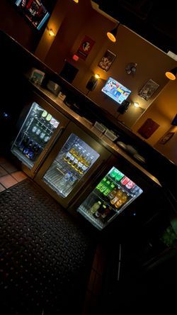 Inside Bar Fridge Cooler