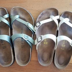 Birkenstock Women Sandals Size 41 10 10.5 $65 Both 