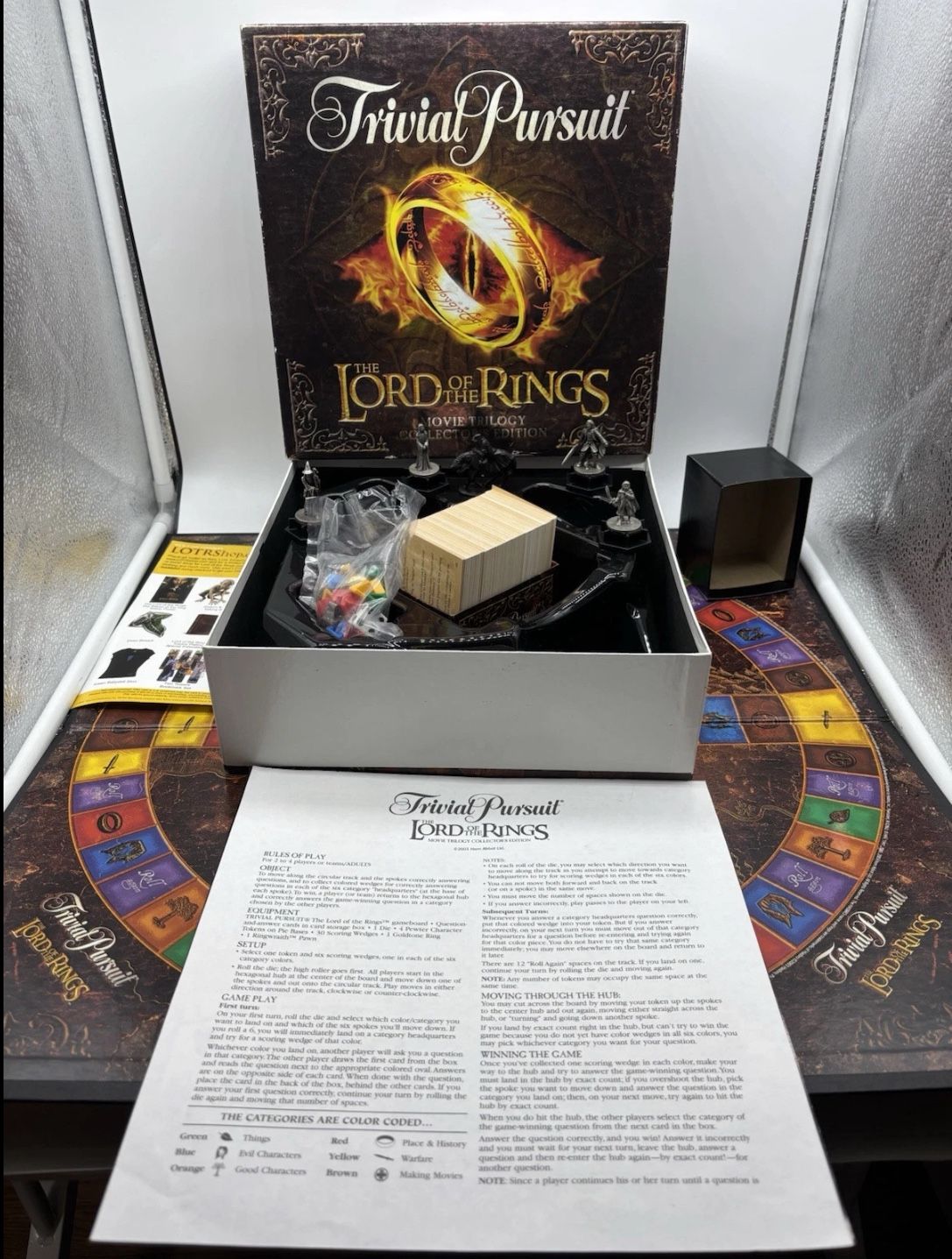 Lord Of The Rings Trivial Pursuit Game Movie Trilogy Collectors Edition COMPLETE