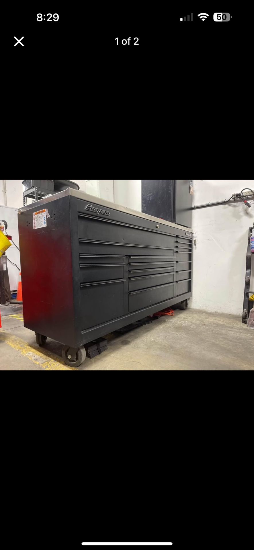 Snap On 72 Inch W/ Stainless Top