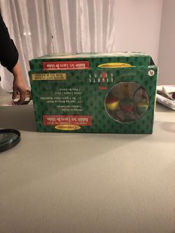 5 vintage Christmas bubble light set