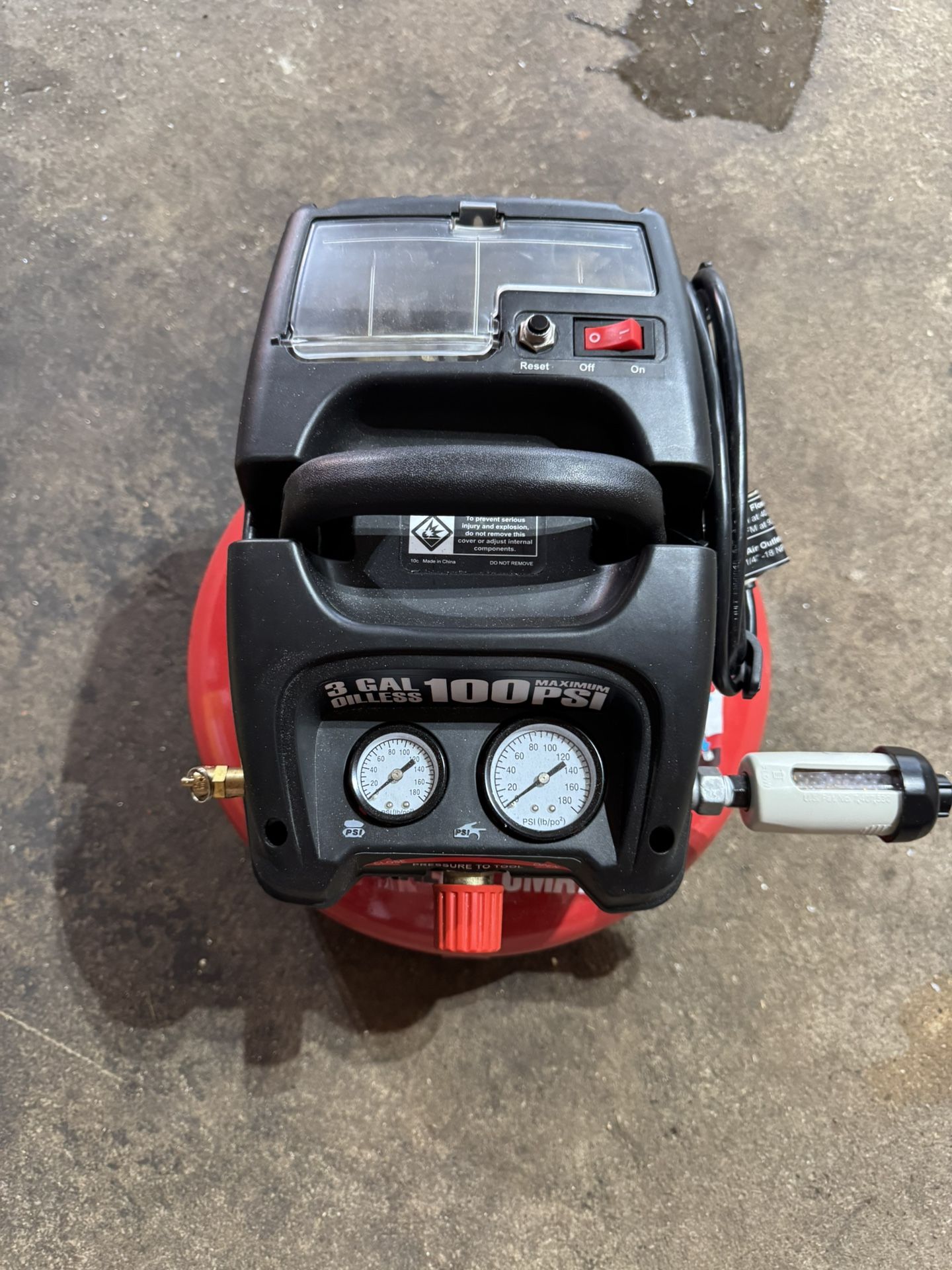 3 Gal Oilless Pancake Air Compressor
