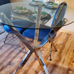 Bar Table (Tempered Glass) Extra Tall