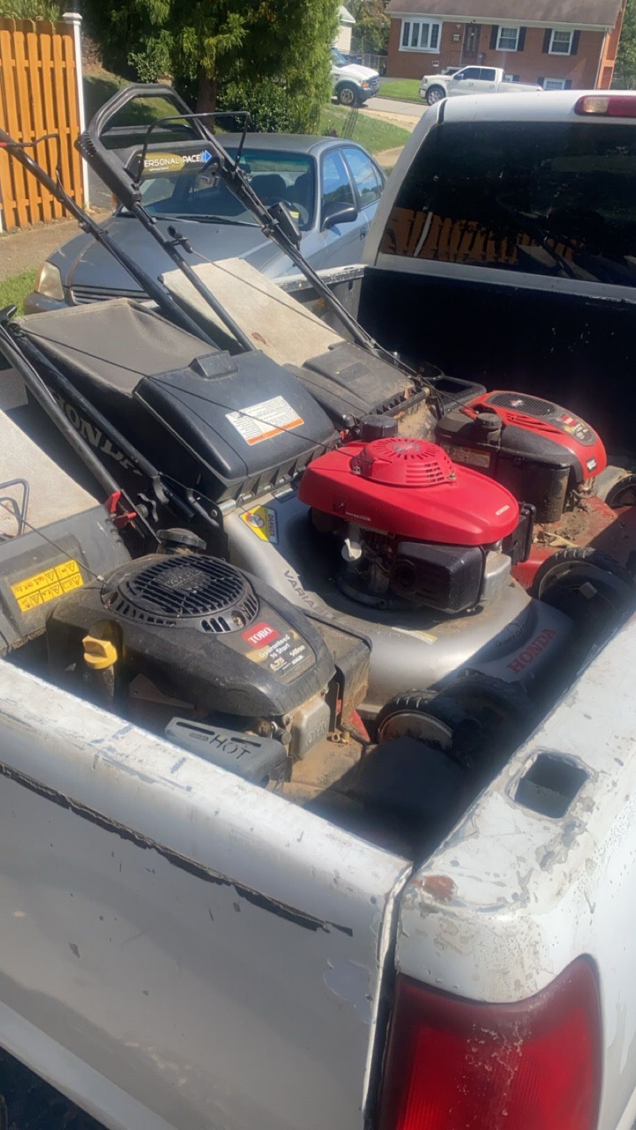 (Free) lawn mowers removal