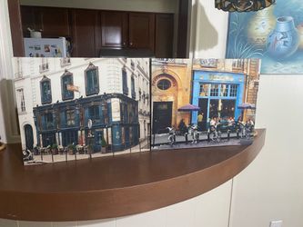 4 cuadros 2 lienzo  2 pintura buen estado